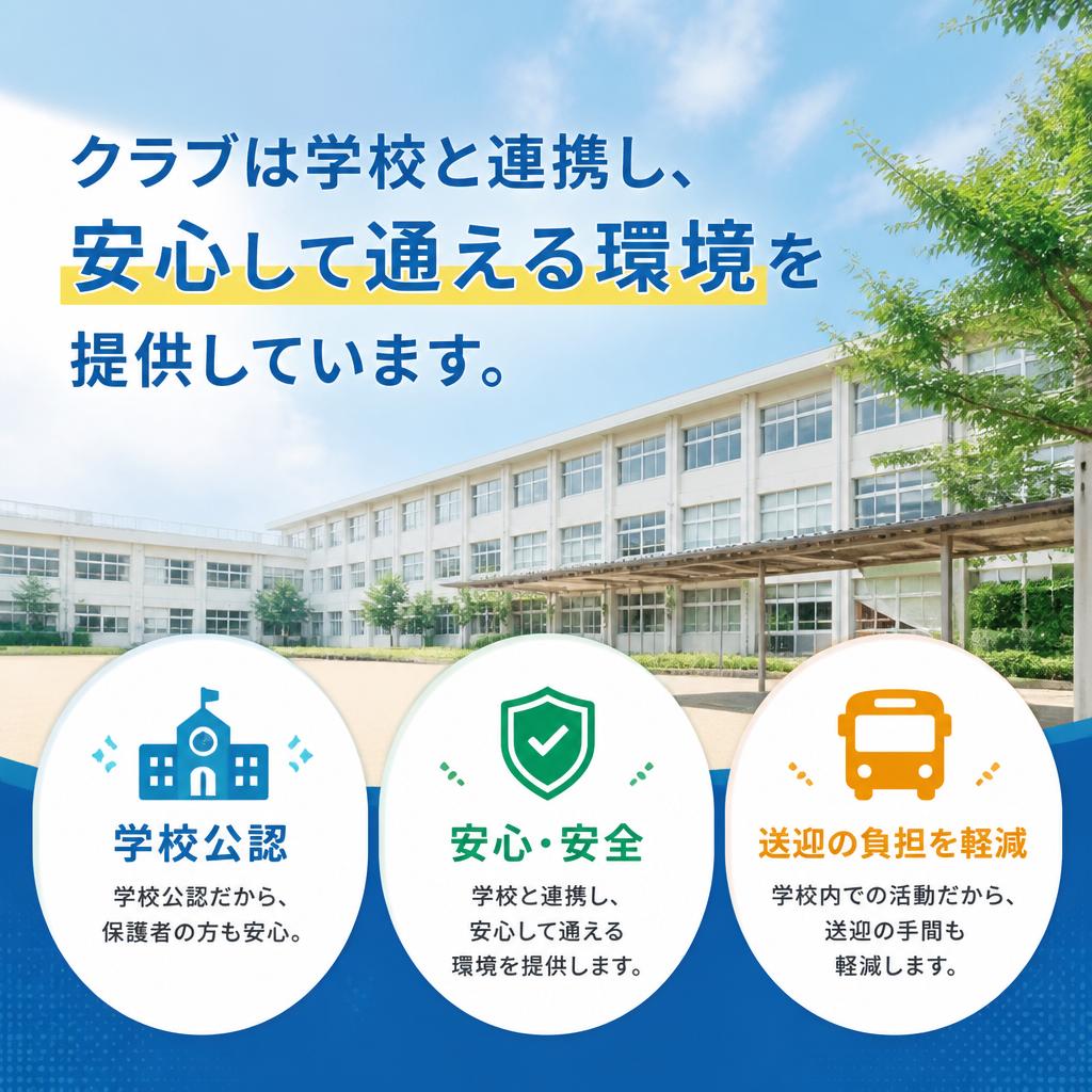 学校との連携で安心！