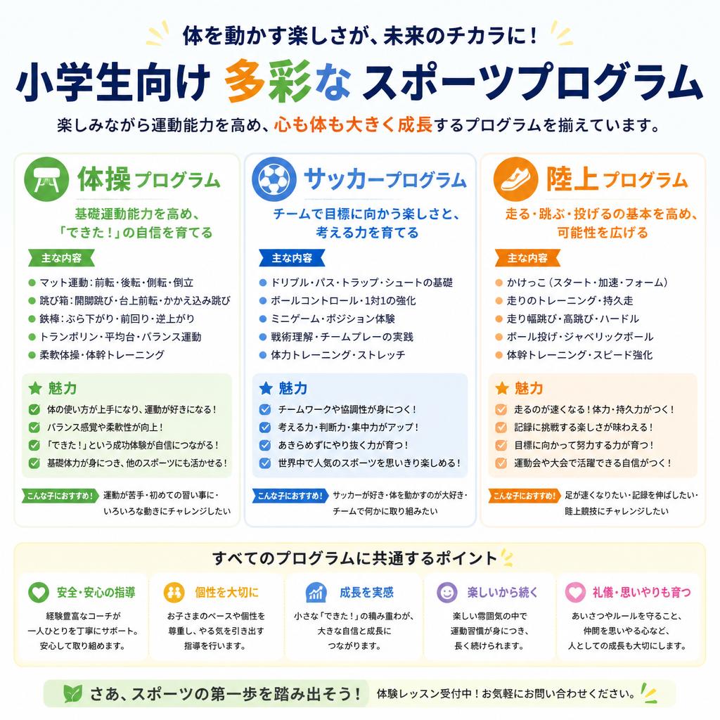 多彩なプログラムの紹介