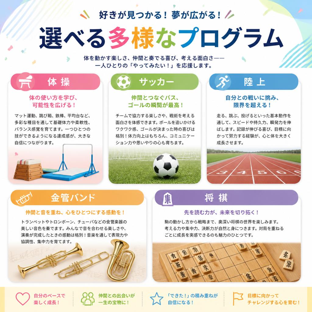 多様なプログラム